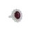 Thumbnail: Oval Ruby and Diamond Ring