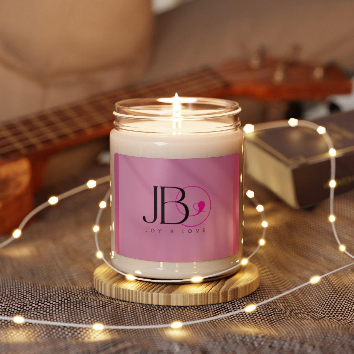 JOY B LOVE Scented Soy Candle, 9oz