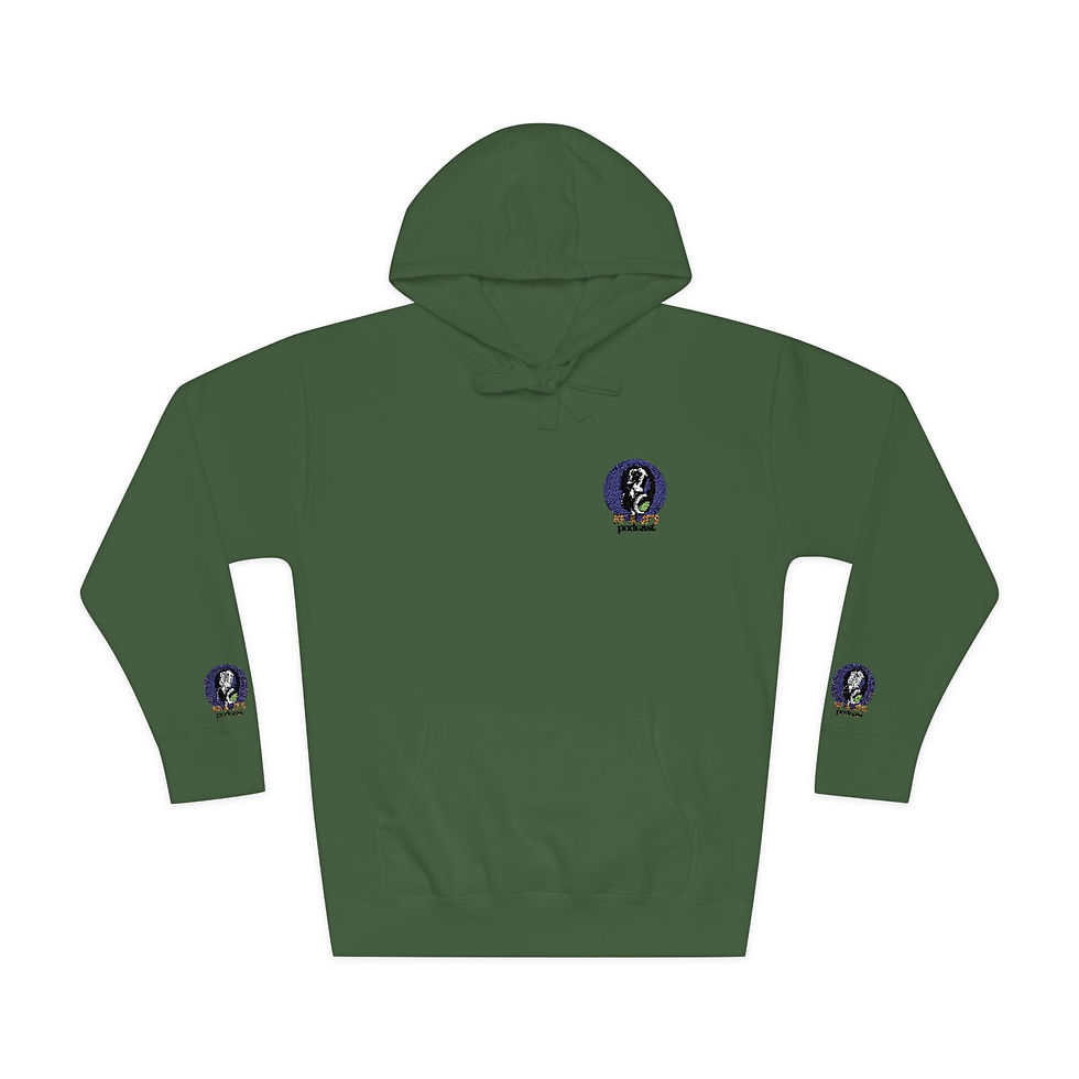 Thumbnail: KF&JF'S PODCAST Cozy Unisex Fleece Hoodie with Unique Design, 