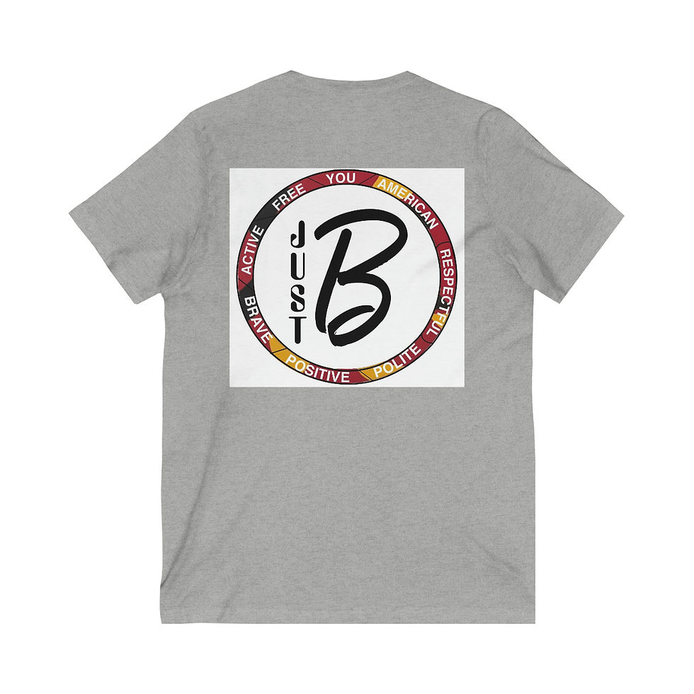 Thumbnail: JOY B LOVE Unisex Jersey Short Sleeve V-Neck Tee