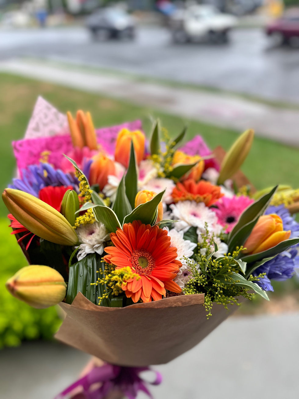 Miniatura: Ramo pimaveral con tulipánes🌷 