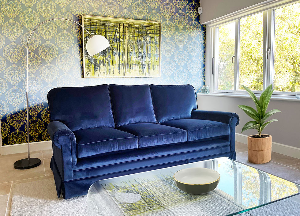 Handmade Sofas_Blue Sofa
