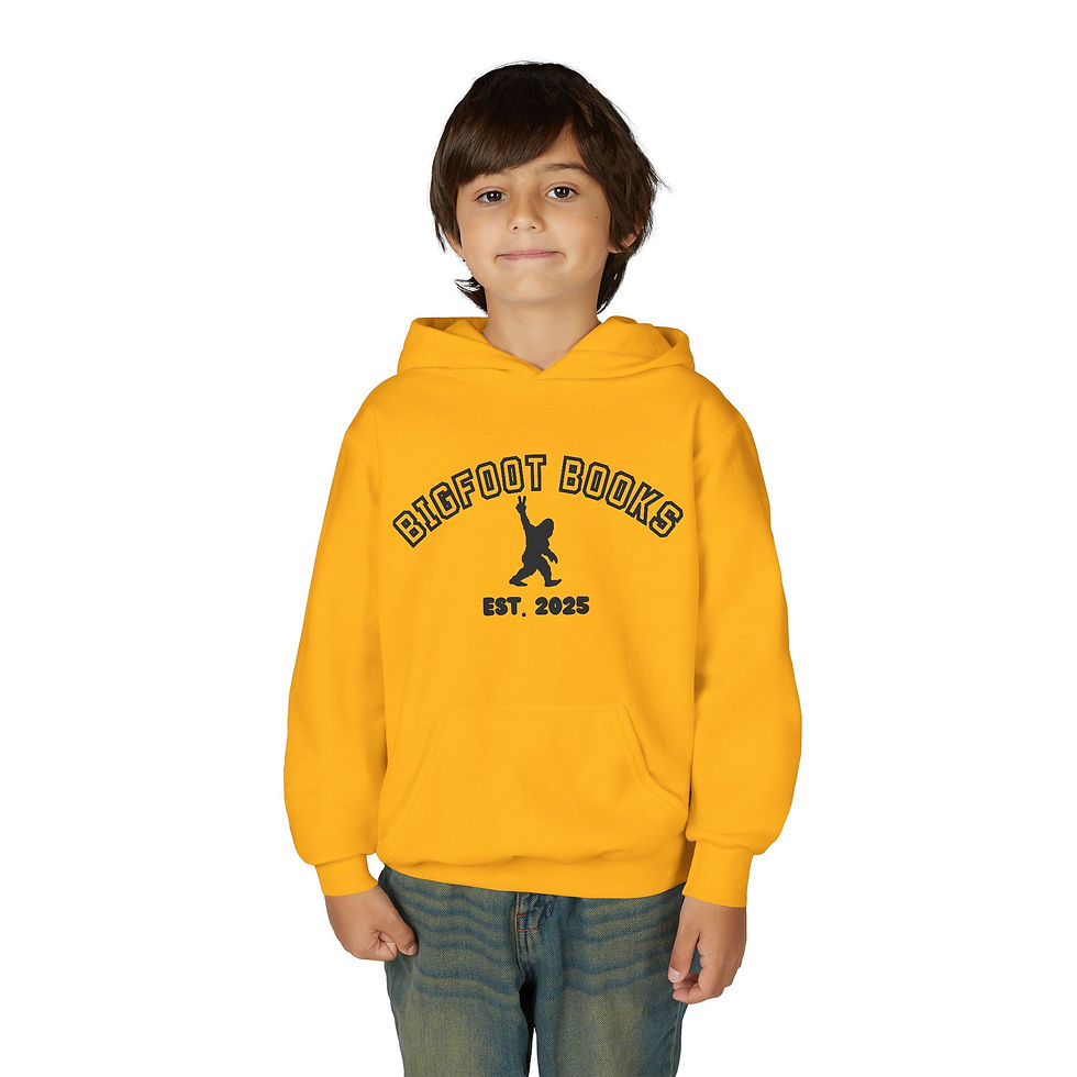 Thumbnail: Youth Hoodie — "Bigfoot Books Est. 2025" Logo Pullover