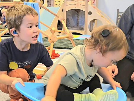 Kids playing at a new indoor playground little otters play cafe