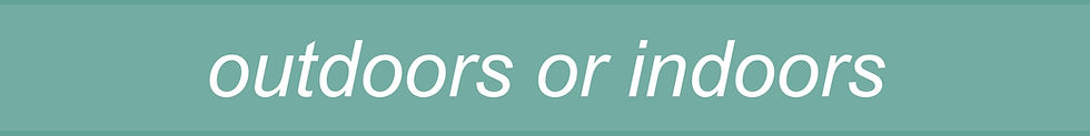 Values Banner: Outdoors or Indoors