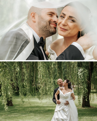 fotografo Novara sposi nel verde sotto il velo