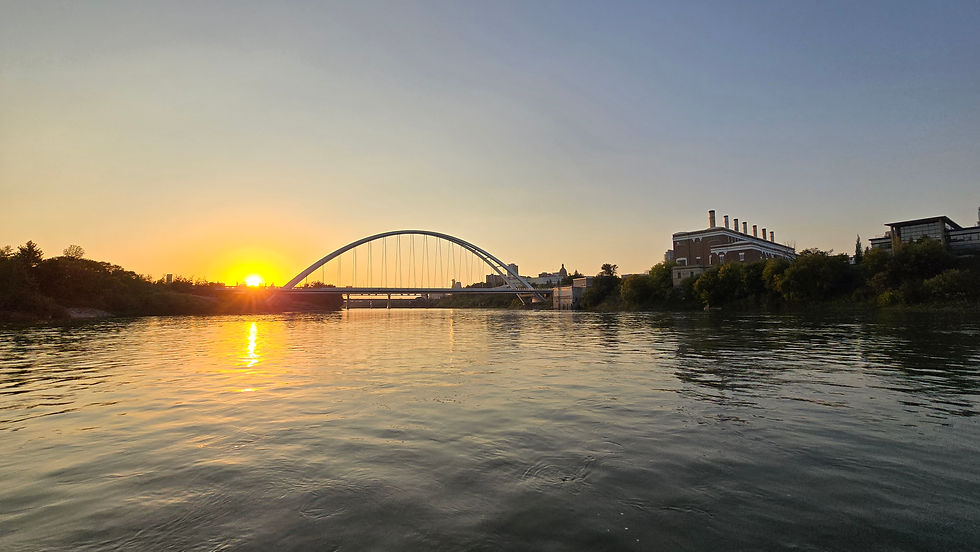 North Saskatchewan River with Edmonton skyline in the background