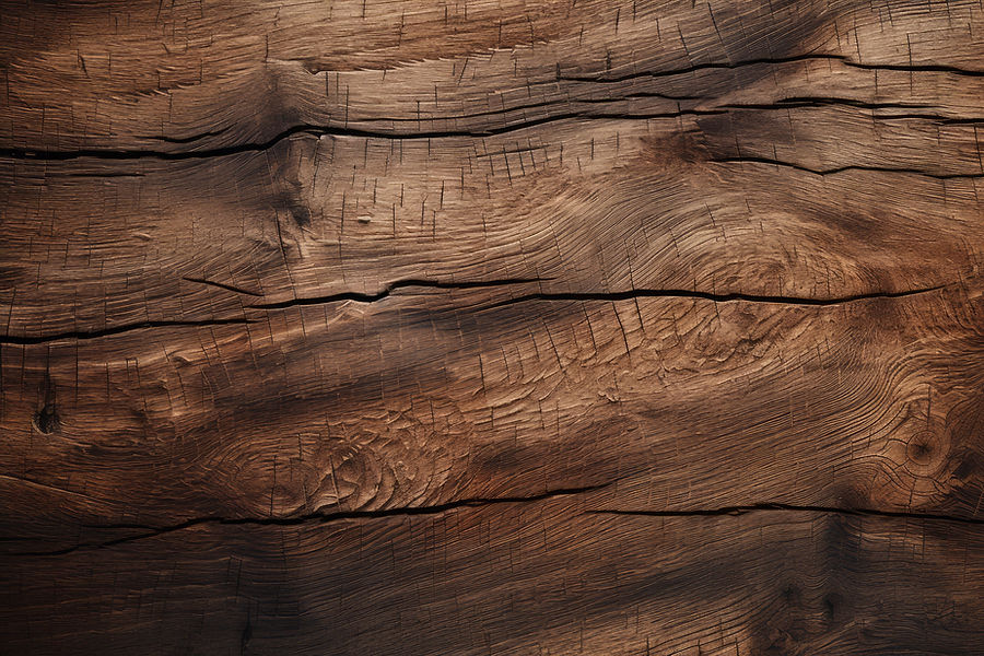Texture de vieux bois brun fissuré
