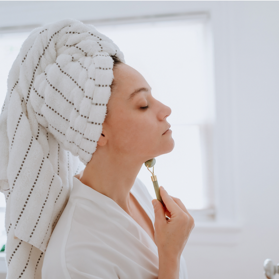Thumbnail: Jade/ Facial Rose Quartz Face Roller for Anti-Aging, Eye Puffiness, Wrinkles