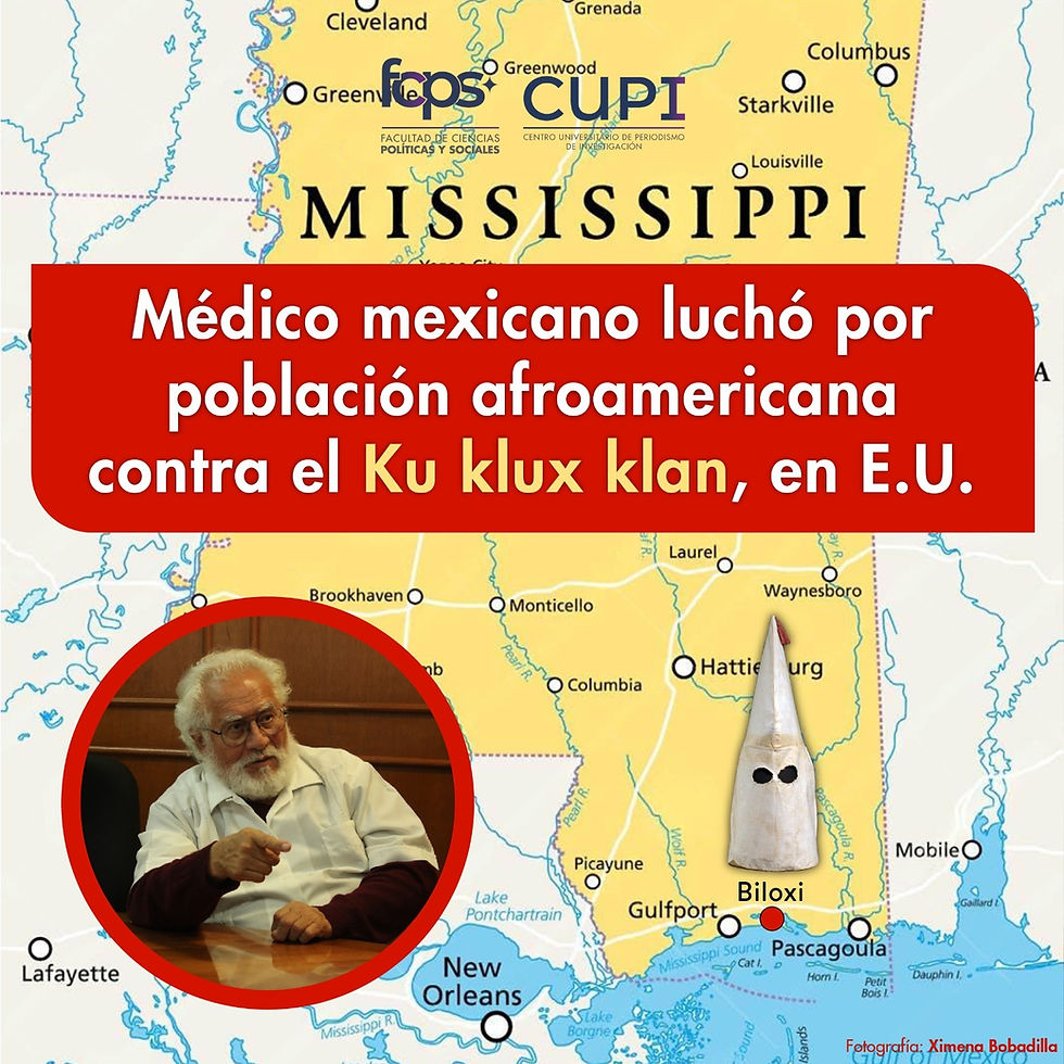 Médico mexicano luchó por D.H. de población afroamericana contra el Ku Kux Klan, en sur de Estados Unidos
