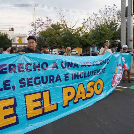 Colectivos recordaron exigencia de “ni un metro menos de ciclovía” a gobierno de Macías Olvera (PAN) en capital