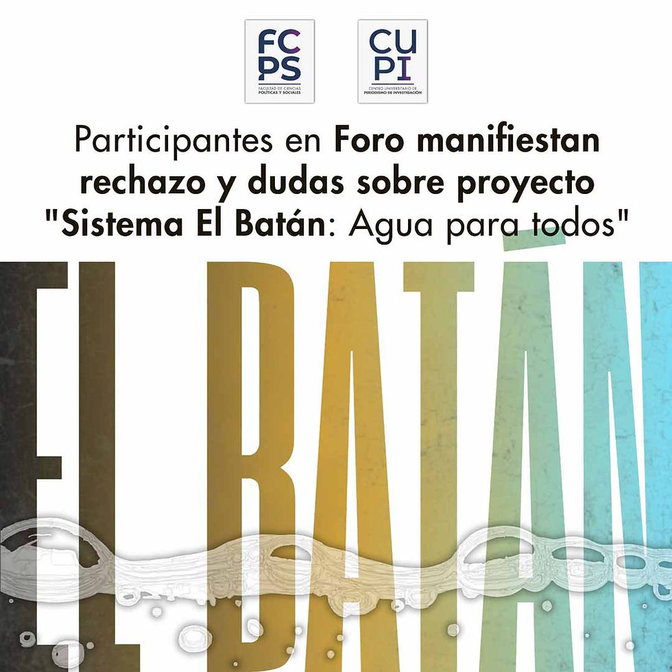 Participantes en Foro manifiestan rechazo contra proyecto hídrico Sistema El Batán