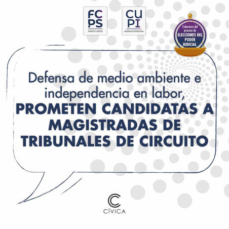 Defensa de medio ambiente e independencia en labor, prometen candidatas a magistradas de tribunales de circuito