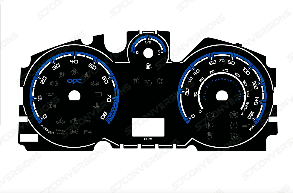 Thumbnail: Vauxhall Astra H/Zafira B VXR OPC Plain Dial Cards 8 Colours