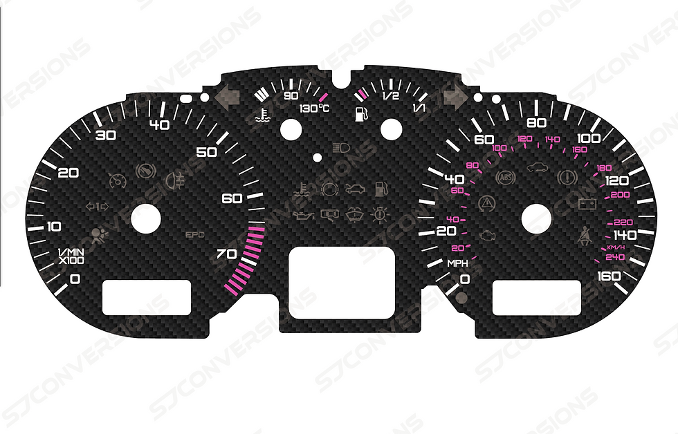 Thumbnail: VW Golf Mk4 GTI Version 2 Carbon Dial Cards 8 Colours