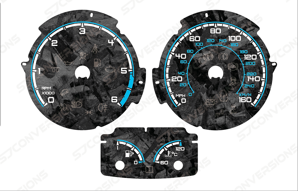 Thumbnail: Ford Kuga Mk2 Diesel ST Style Forged Carbon Dial Cards 8 Colours