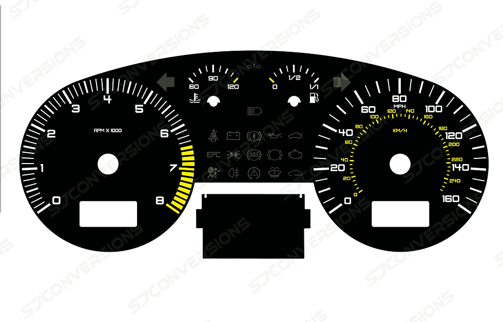 Thumbnail: Seat Leon Cupra Mk1 Plain Dial Cards 8 Colours
