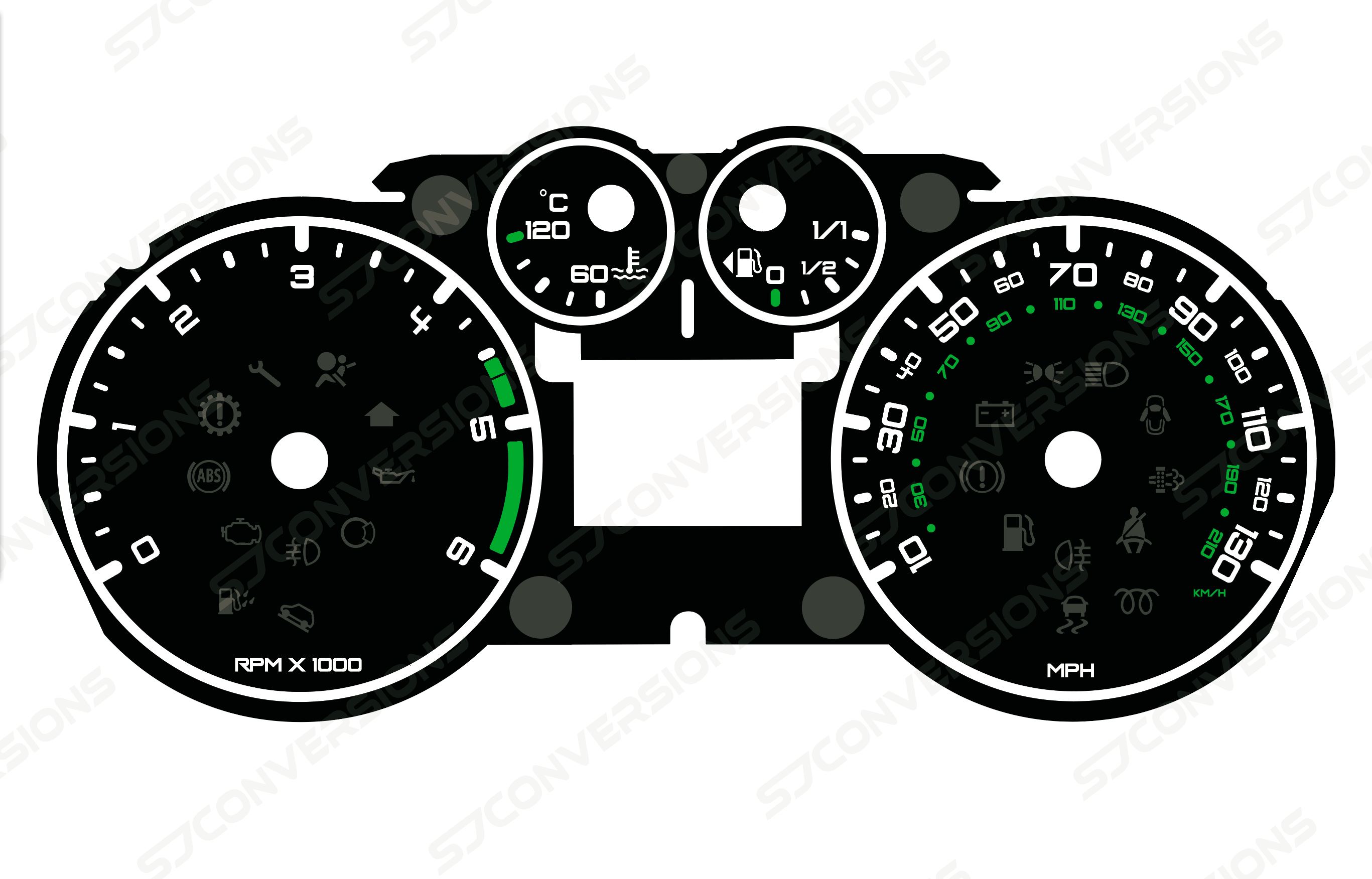 Ford Transit Connect Mk1 Plain Dial Cards 8 Colours