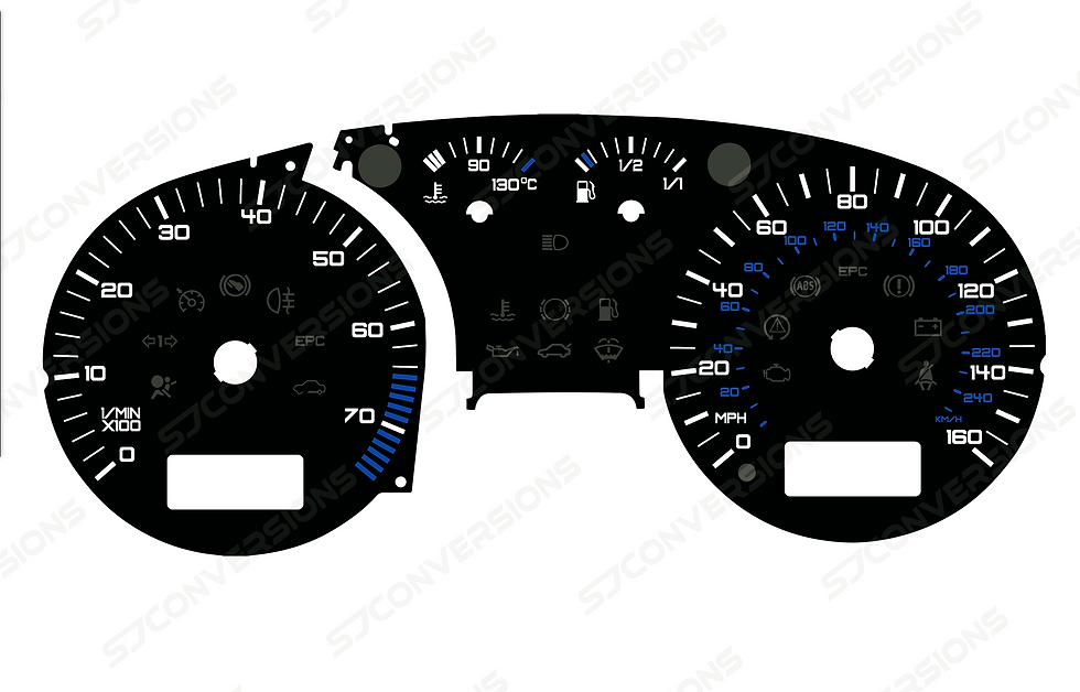 Thumbnail: VW Golf Mk4 GTI Version 1 Plain Dial Cards 8 Colours