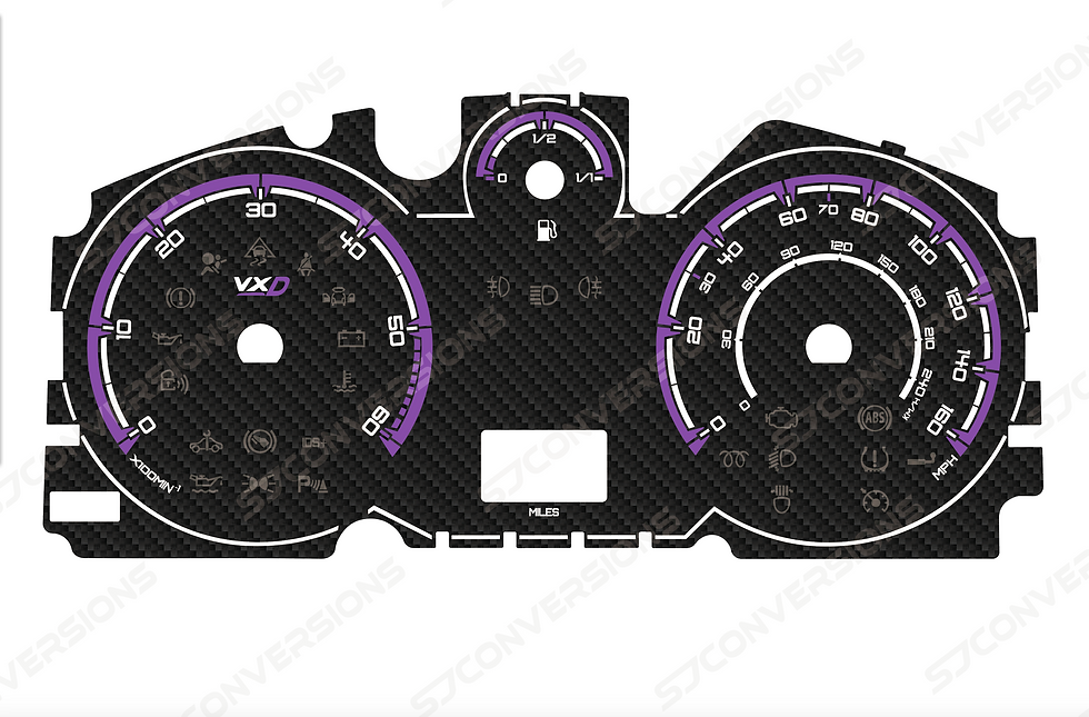 Thumbnail: Vauxhall Astra H/Zafira B Diesel VXD VXR Style Carbon Dial Cards