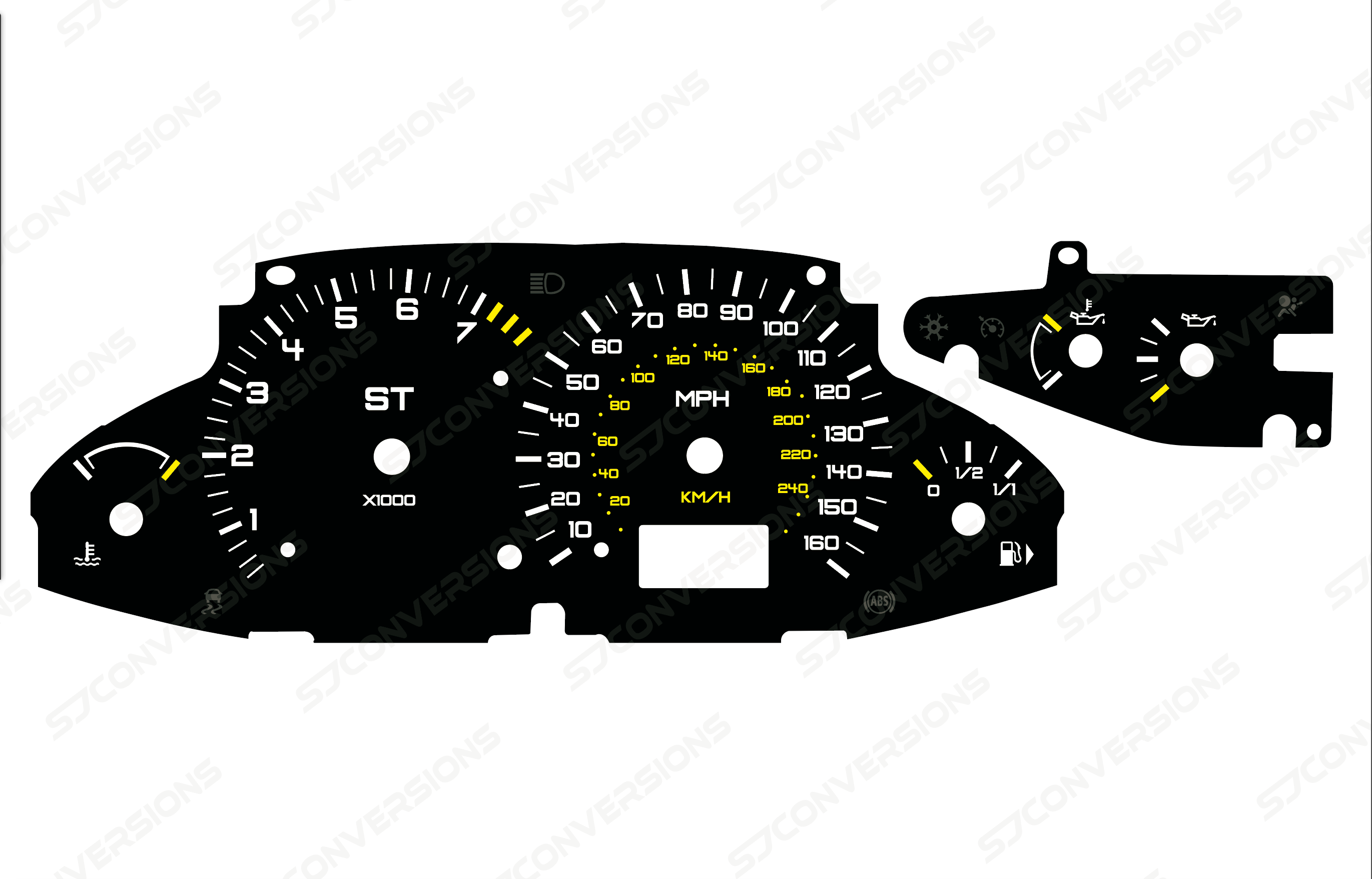 Ford Focus ST170 Mk1 Plain Dial Cards 8 Colours