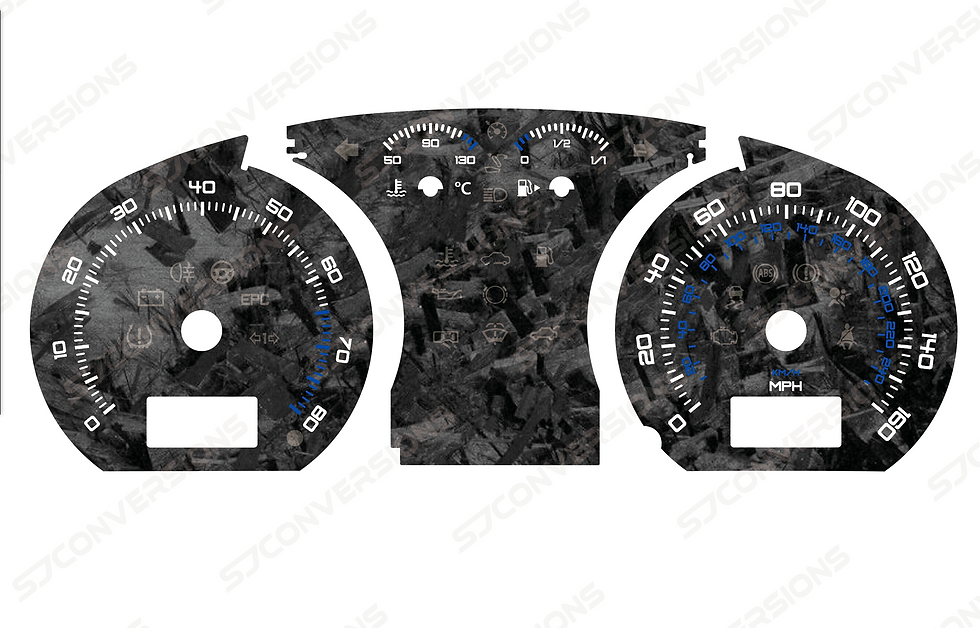 Thumbnail: VW Polo Mk4 9N GTI Forged Carbon Dial Cards 8 Colours