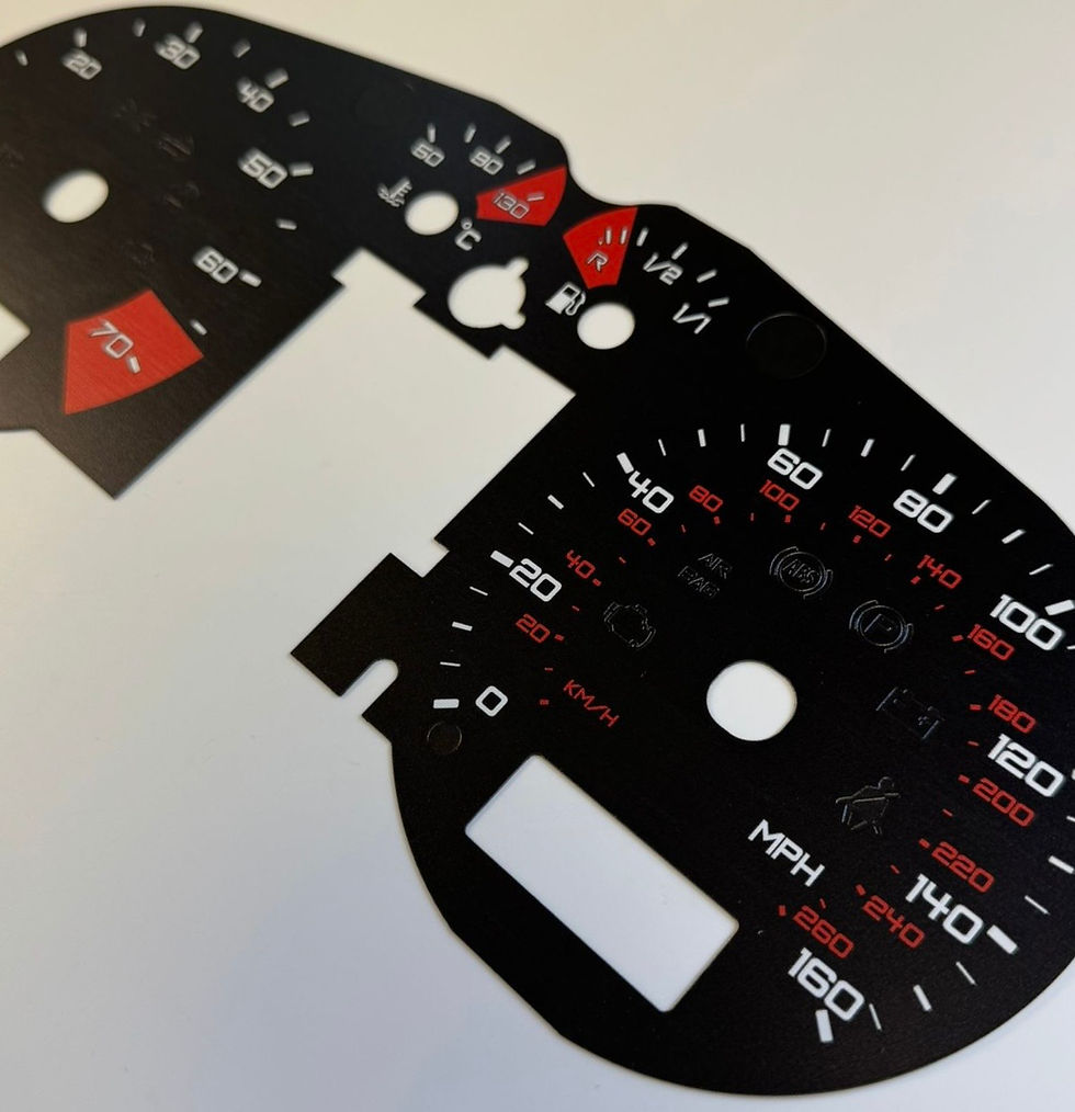 Thumbnail: Audi TT Mk1 Petrol Plain Dial Cards 8 Colours