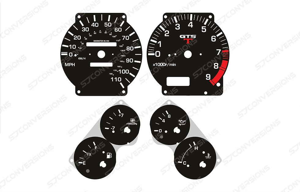 Nissan Skyline R32 GTST 110MPH Conversion Version 2 Plain Dial Cards