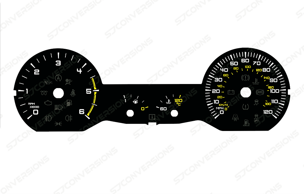 Thumbnail: Ford Transit Mk8 Plain Dial Cards 8 Colours