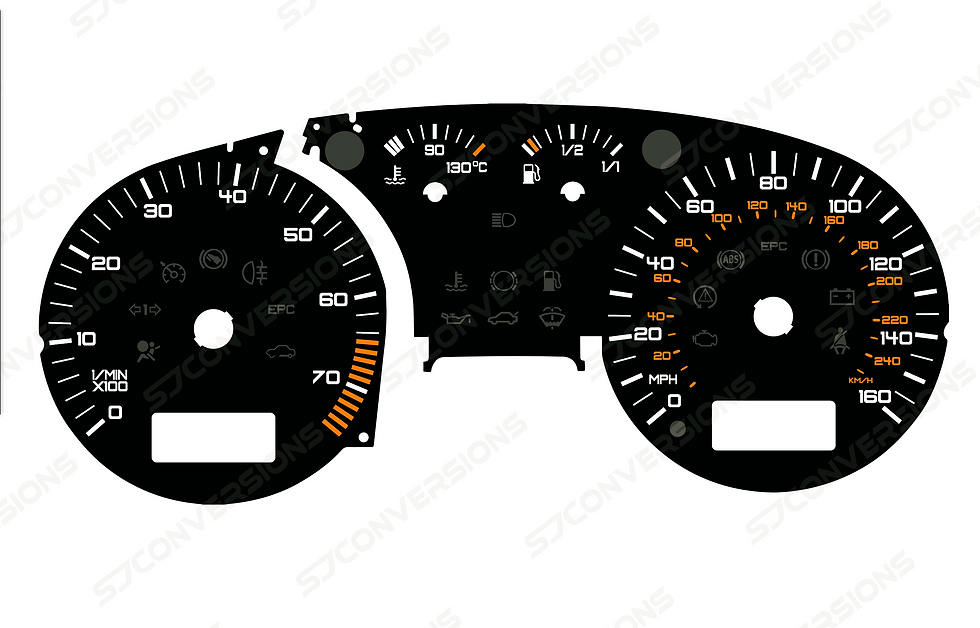 Thumbnail: VW Golf Mk4 GTI Version 1 Plain Dial Cards 8 Colours