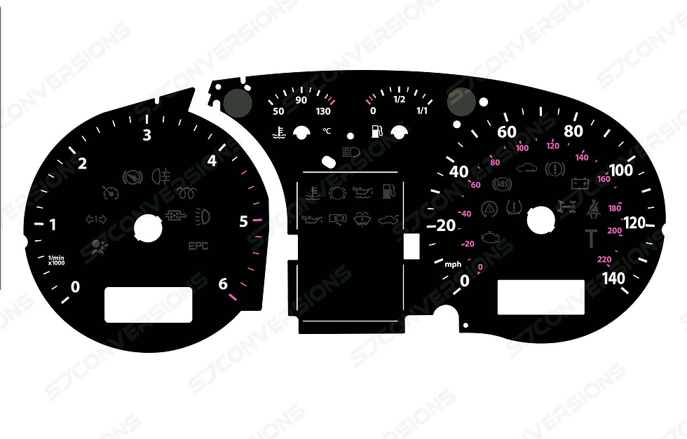Thumbnail: VW Transporter T5 Manual Plain Dial Cards 8 Colours