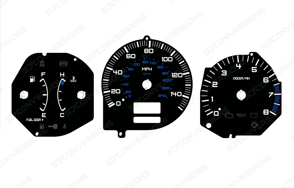 Thumbnail: Subaru Forester SG Plain Dial Cards 8 Colours