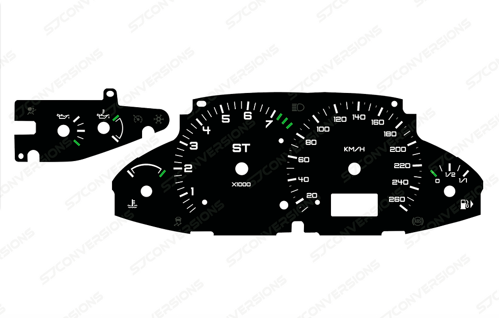 Thumbnail: Ford Focus ST170 Mk1 KM/H Plain Dial Cards 8 Colours