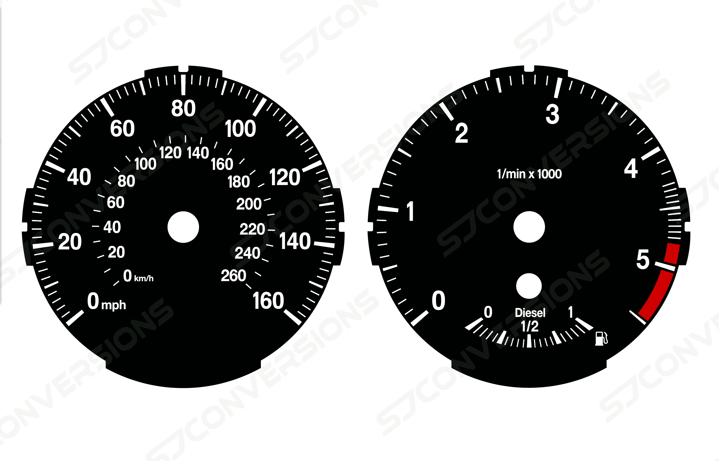 BMW E81 E82 Diesel Version 1 Plain Dial Cards
