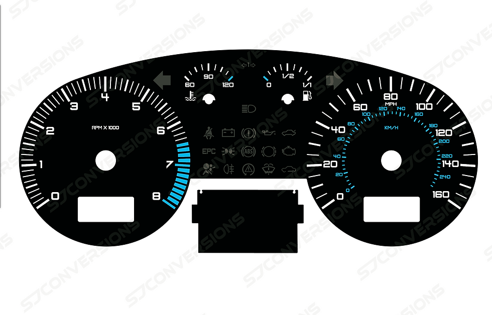 Thumbnail: Seat Leon Cupra Mk1 Plain Dial Cards 8 Colours