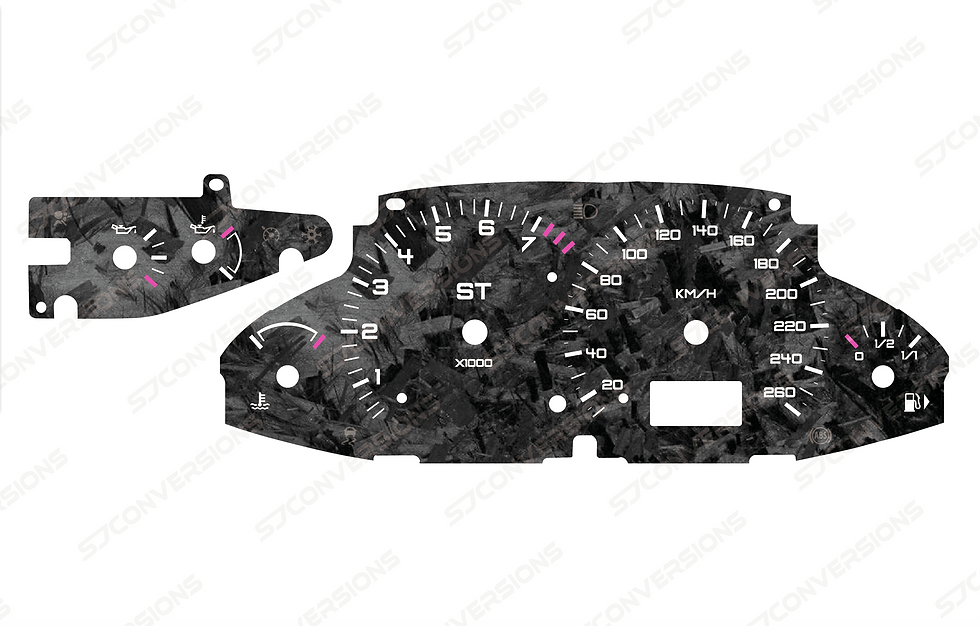 Thumbnail: Ford Focus ST170 Mk1 KM/H Forged Carbon Dial Cards 8 Colours