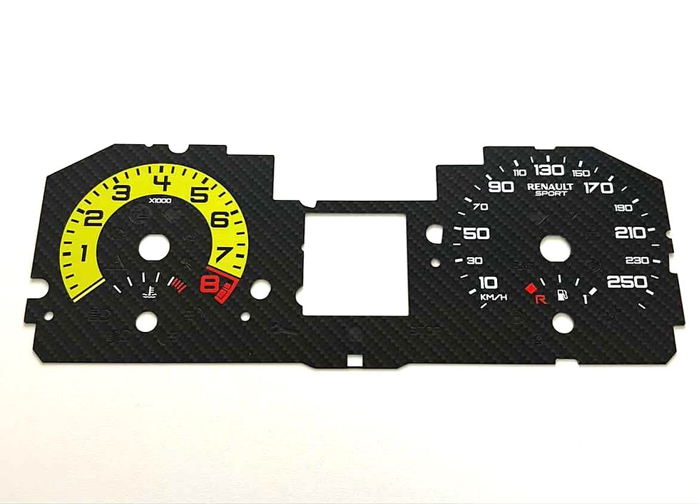 Thumbnail: Renault Clio RS197 KM/H Carbon Dial Cards