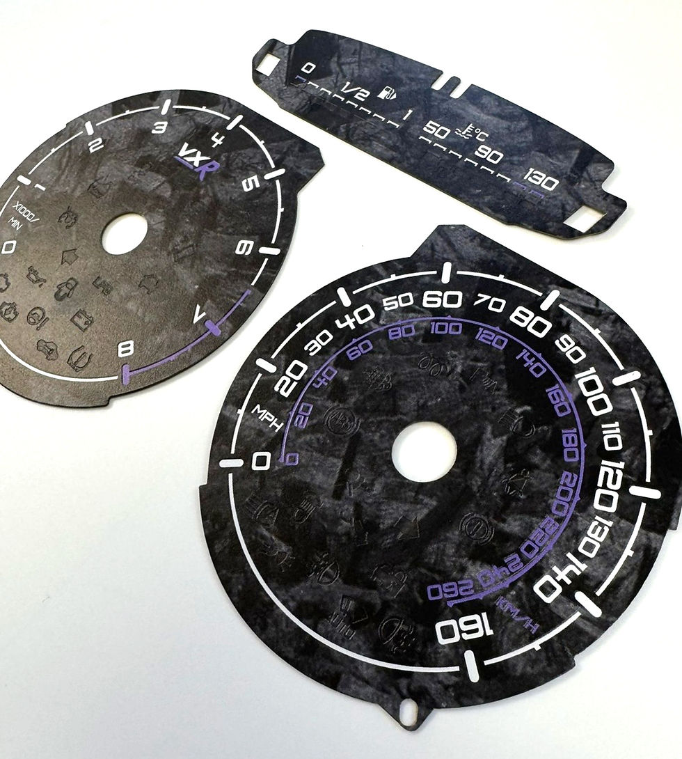 Thumbnail: Vauxhall Corsa E VXR Forged Carbon Dial Cards 8 Colours