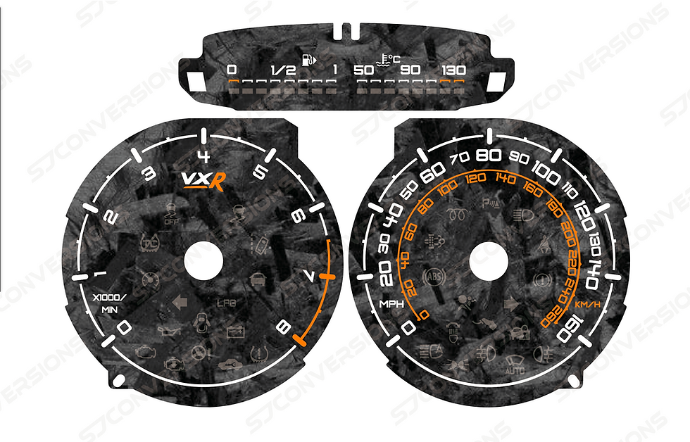 Thumbnail: Vauxhall Corsa E VXR Forged Carbon Dial Cards 8 Colours