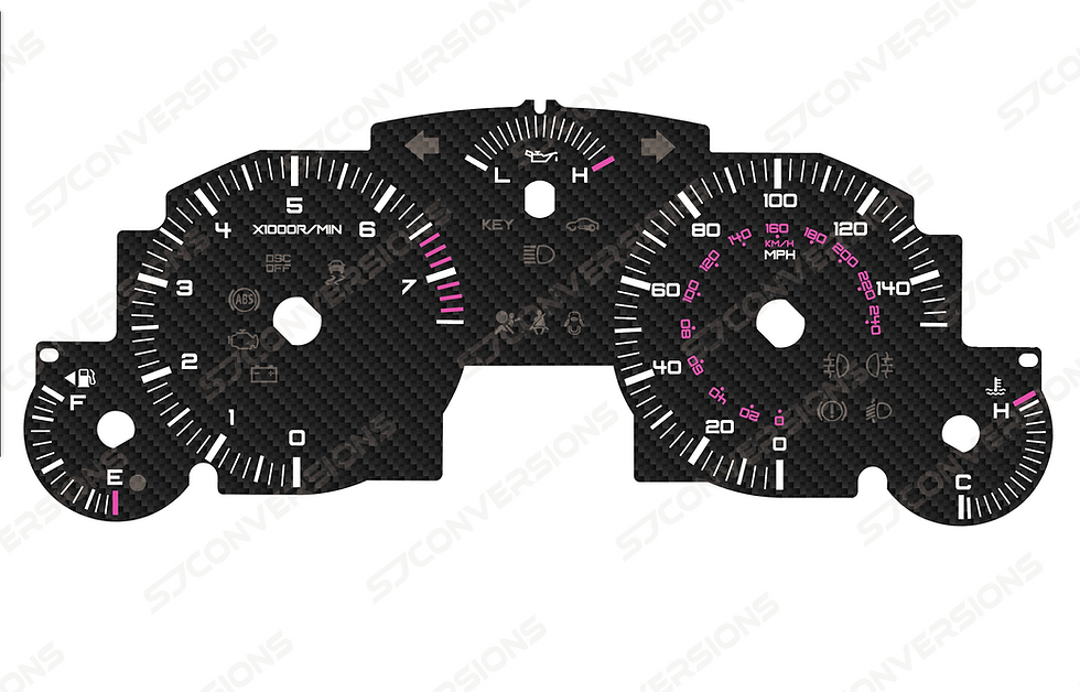 Thumbnail: Mazda MX5 Mk3 Carbon Dial Cards 8 Colours