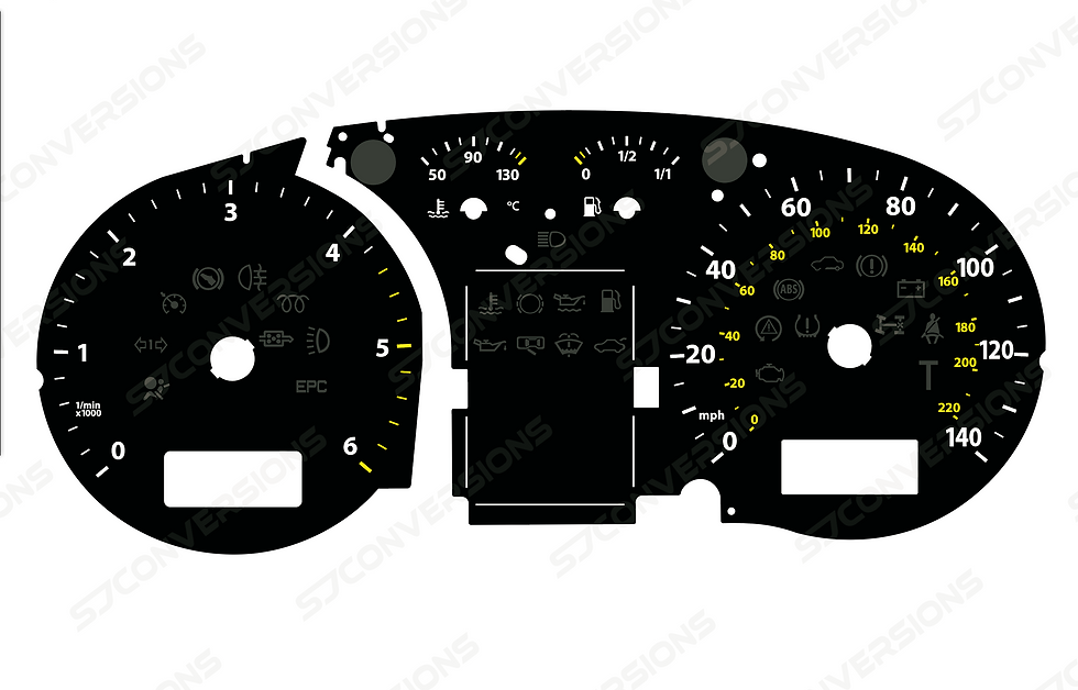 Thumbnail: VW Transporter T5 Manual Plain Dial Cards 8 Colours