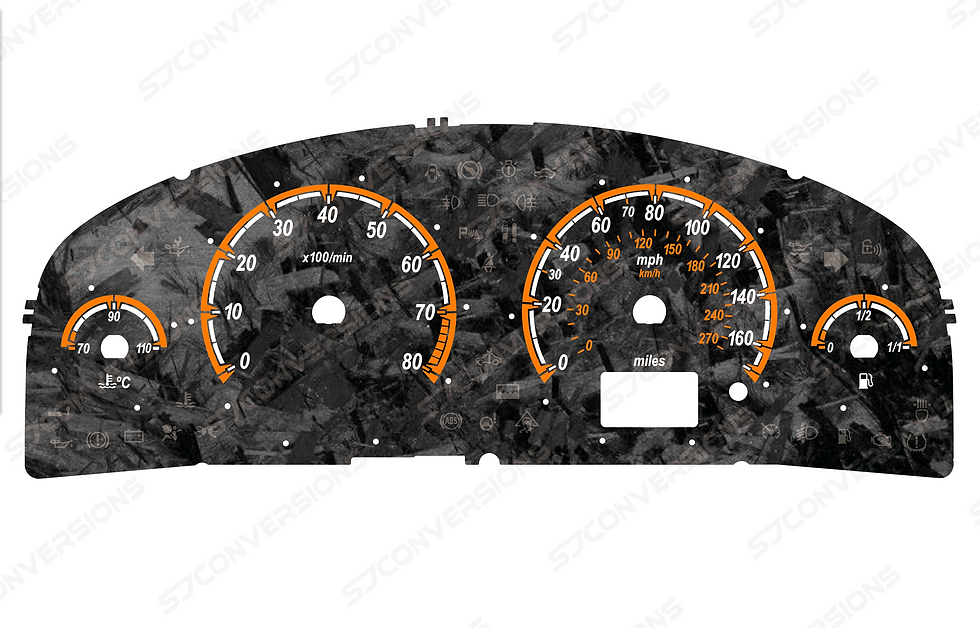 Thumbnail: Vauxhall Vectra C Facelift Petrol VXR Style Forged Carbon Dial Cards 8 Colours