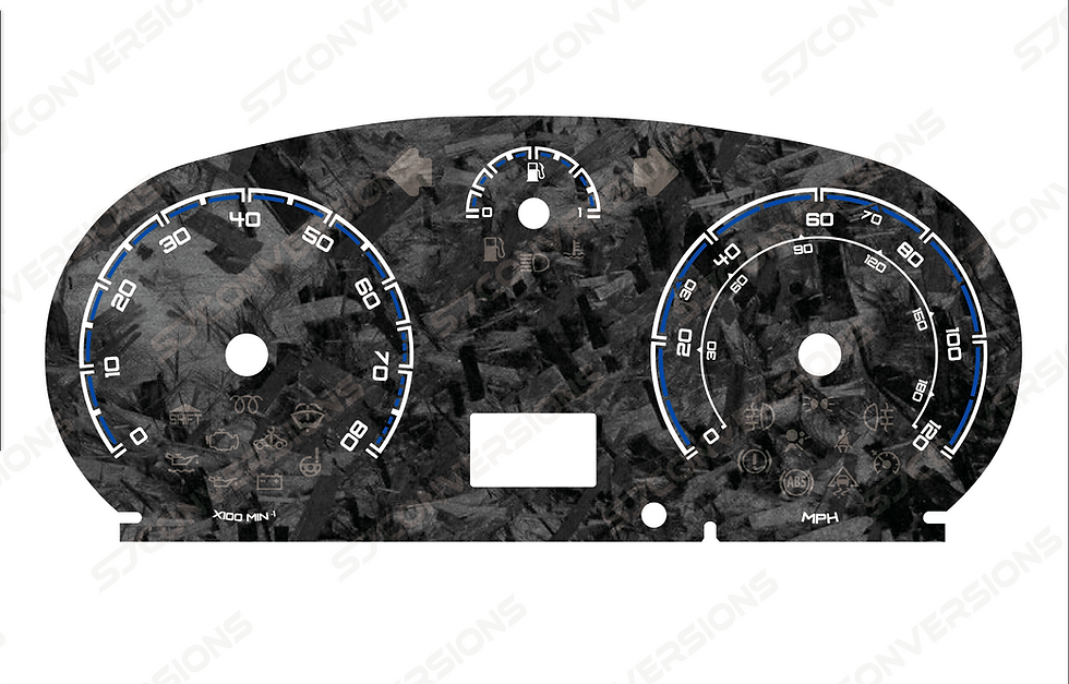 Thumbnail: Vauxhall Corsa D Petrol Version 2 VXR Style Forged Carbon Dial Cards 8 Colours