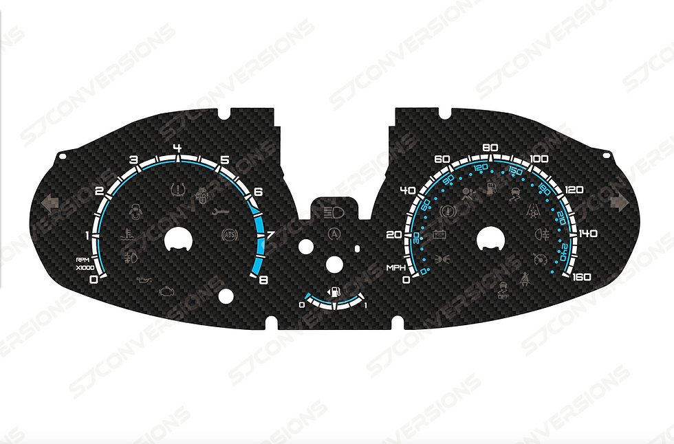 Thumbnail: Ford Fiesta Mk7.5 ST180 Carbon Dial Cards 8 Colours
