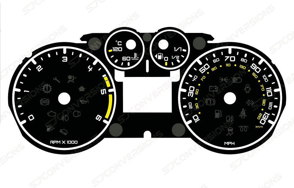 Thumbnail: Ford Transit Connect Mk1 Plain Dial Cards 8 Colours