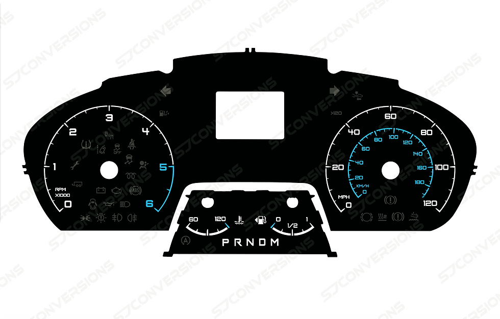 Thumbnail: Ford Transit Mk9 Auto Plain Dial Cards 8 Colours