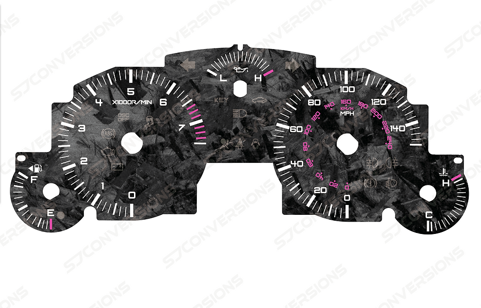 Thumbnail: Mazda MX5 Mk3 Forged Carbon Dial Cards 8 Colours