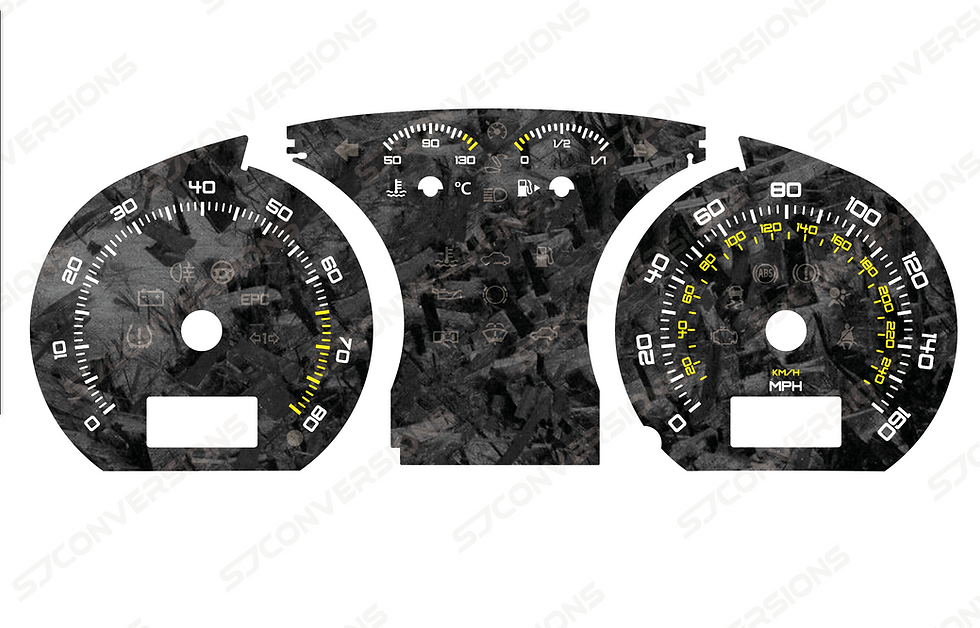 Thumbnail: VW Polo Mk4 9N GTI Forged Carbon Dial Cards 8 Colours