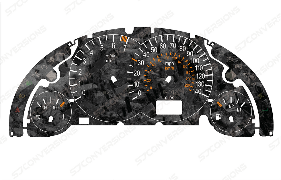 Thumbnail: Vauxhall Corsa C Petrol Forged Carbon Dial Cards 8 Colours