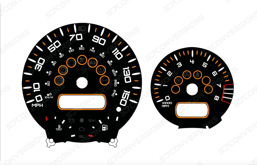 Thumbnail: Mini Cooper R53 V2 Plain Custom Dial Cards 8 Colours